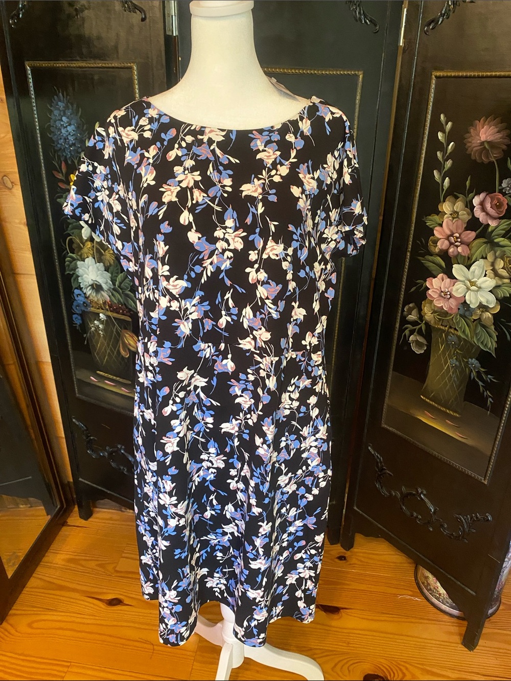 NWT J.Jill Wearever print dress